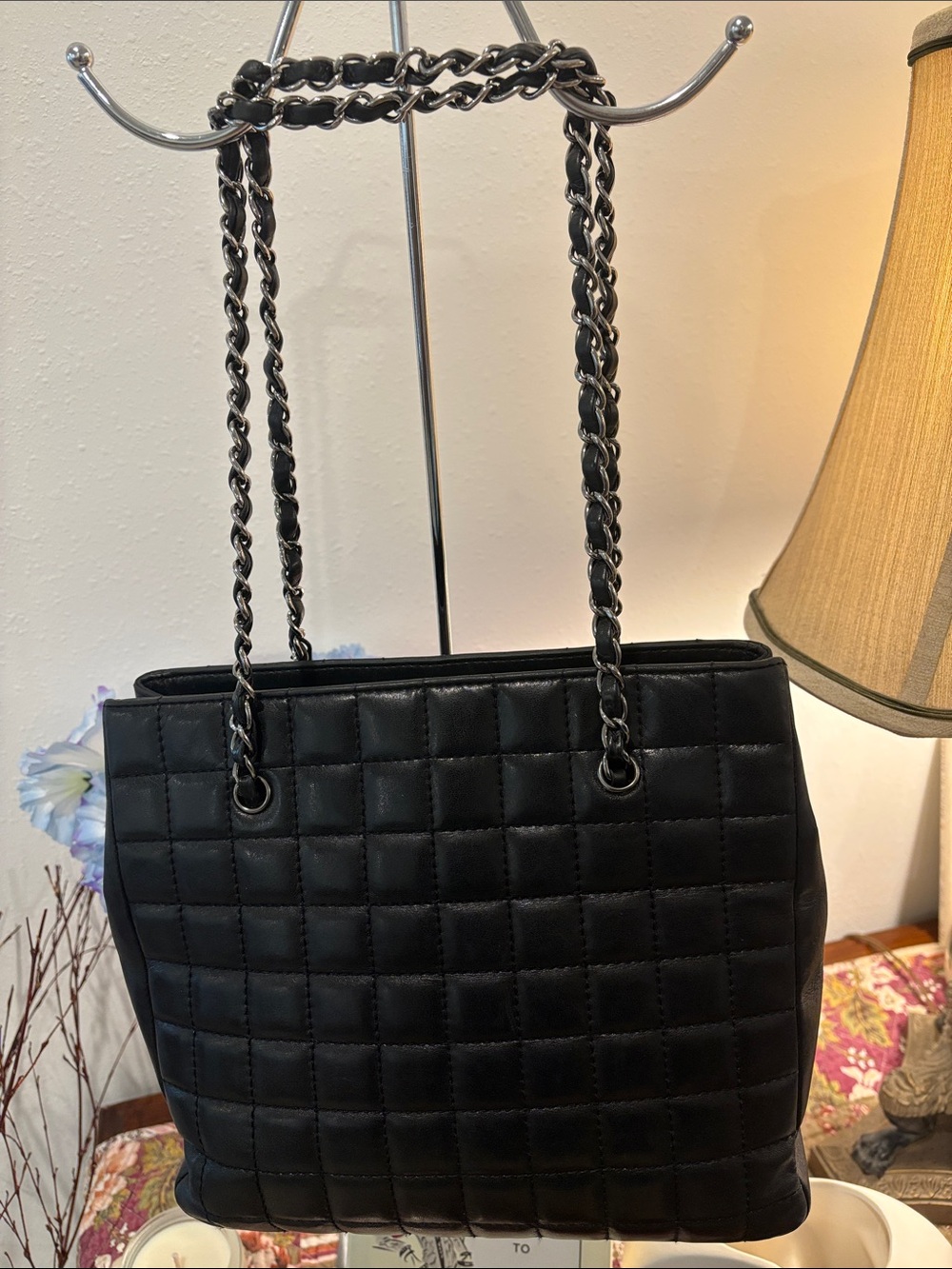 Chanel Lambskin Reissue
Chocolate Bar Flap in Black.  EUC - Picture 9 of 12